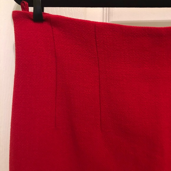 CELINE vintage, 100% wool skirt, dark pink/red - Picture 3 of 6